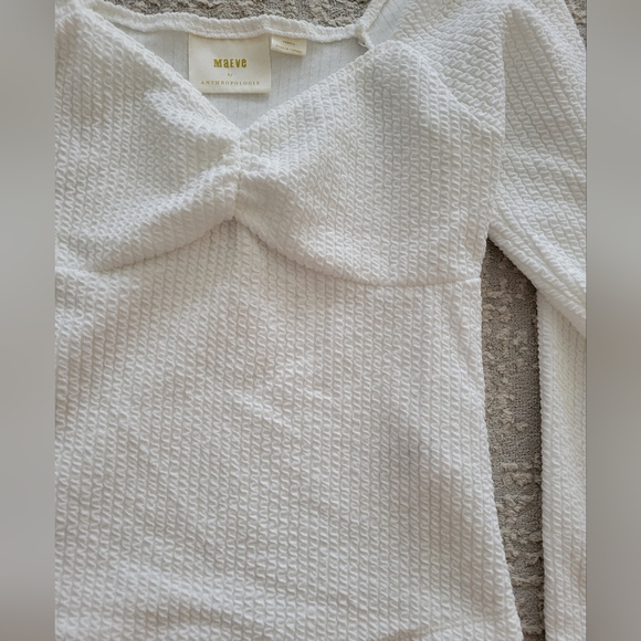 Maeve anthropologie white top - Picture 3 of 4